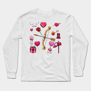 Valentine’s Day Elements Long Sleeve T-Shirt